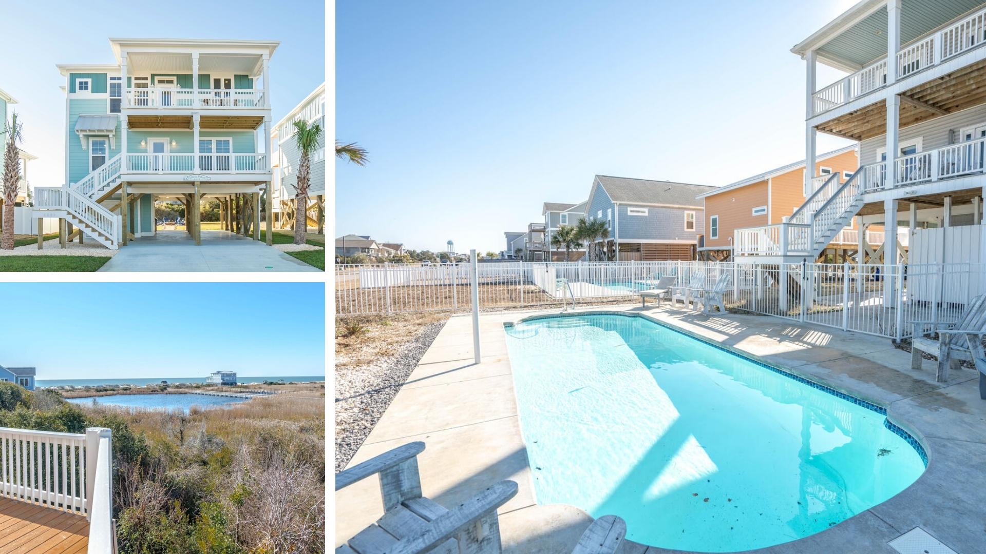 Oak Island Accommodations with Pool and Views